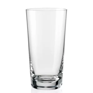 Jogo com 6 Copos de Cristal Bohemia - longo para Agua - 400ml - Jive