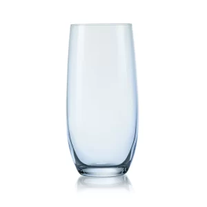 Jogo com 6 Copos de Cristal Bohemia para Agua Longo - 350ml - Club