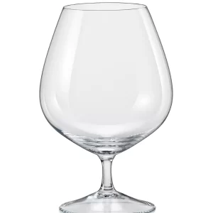 Jogo com 6 Taças de Cristal Bohemia para Cognac - 600ml - Helena