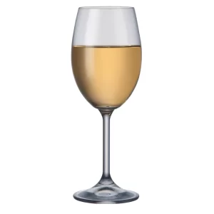 Jogo com 6 Taças de Cristal Bohemia para Vinho Branco - 250ml - Roberta