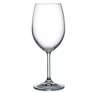 Jogo com 6 Taças de Cristal Bohemia para Vinho Tinto - 350ml - Roberta